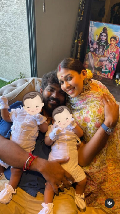 தனது குட்டி மகன்களுடன் தல பொங்கலை கொண்டாடிய நயன்தாரா விக்னேஷ் ஷிவன் தம்பதிகள்.! 3