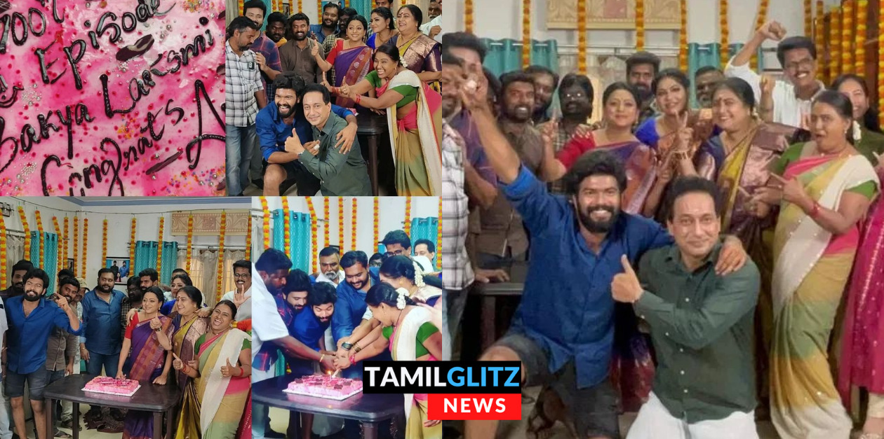 700 எபிசோடுகளை கடந்த பாக்கியலெட்சுமி சீரியல்.! கேக் வெட்டி கொண்டாடிய டீம்..! 7