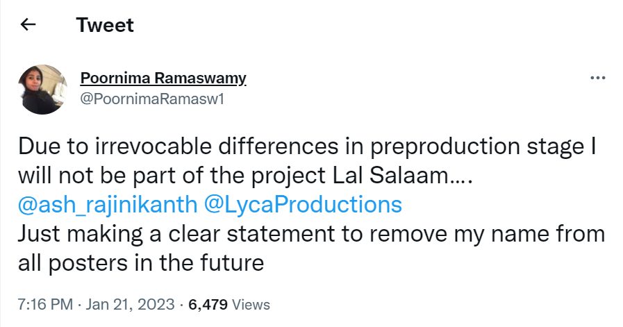 லால் சலாம் படம் தொடங்குவதற்கு முன்பே படத்தில் இருந்து விலகி அதிர்ச்சி கொடுத்த பிரபலம்.! 3