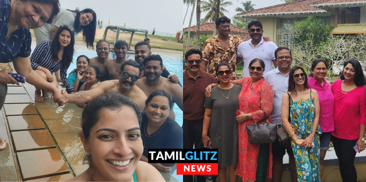 வரலக்ஷ்மியுடன் சேர்ந்து கொண்டு நீச்சல் குளத்தில் செம்ம அலப்பறை செய்யும் ராதிகா.! Cute வீடியோ.! 27