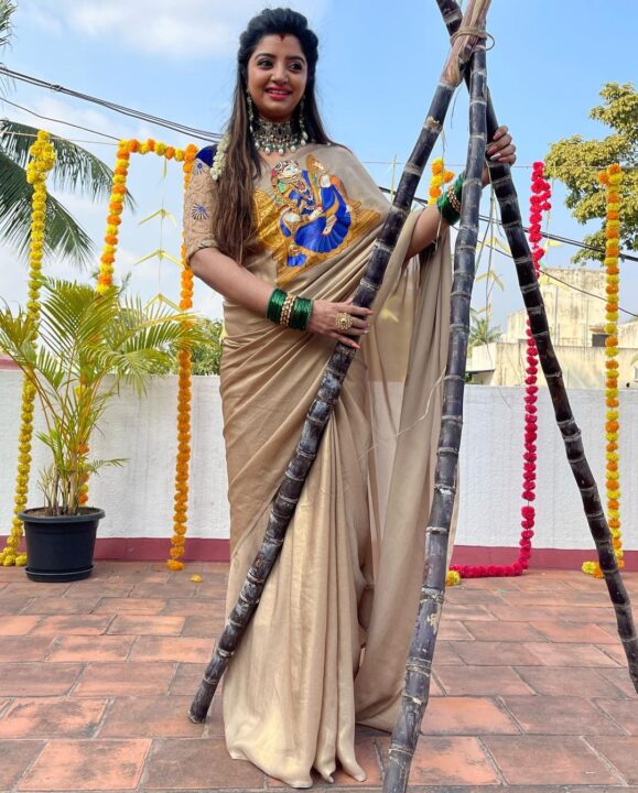 ரவீந்தர் மஹாலக்ஷ்மி வீட்டுல இன்னைக்கே பொங்கல் வச்சாச்சு.! மஹா வெளியிட்ட அழகிய புகைப்படங்கள்.! 9