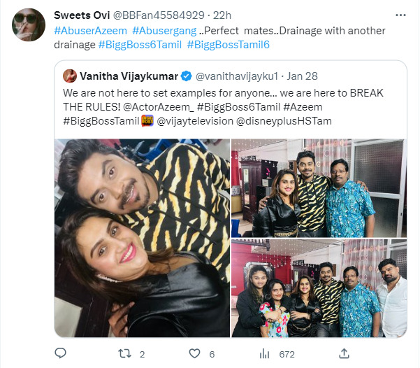 நாங்க விதிகளை உடைப்பவர்கள்.! வனிதா போட்ட பதிவு.! வச்சி செய்யும் நெட்டிசன்கள்.! ட்விட்டரில் பறக்கும் மீம்ஸ்.! 29