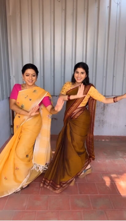 பாக்கியா நீங்க இவ்வளோ அழகா ஆடுவீங்களா? மருமகளும் மாமியாரும் போடுற ஆட்டத்தை பாருங்க.! 3