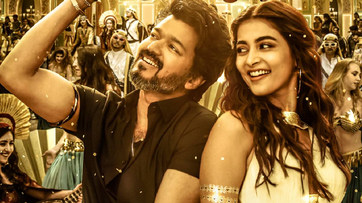 அரபிக் குத்து பாடலில் தான் ஆடியதை நீக்கிய படக்குழு.! வீடியோவாக வெளியிட்ட பூஜா ஹெக்டே.! 3