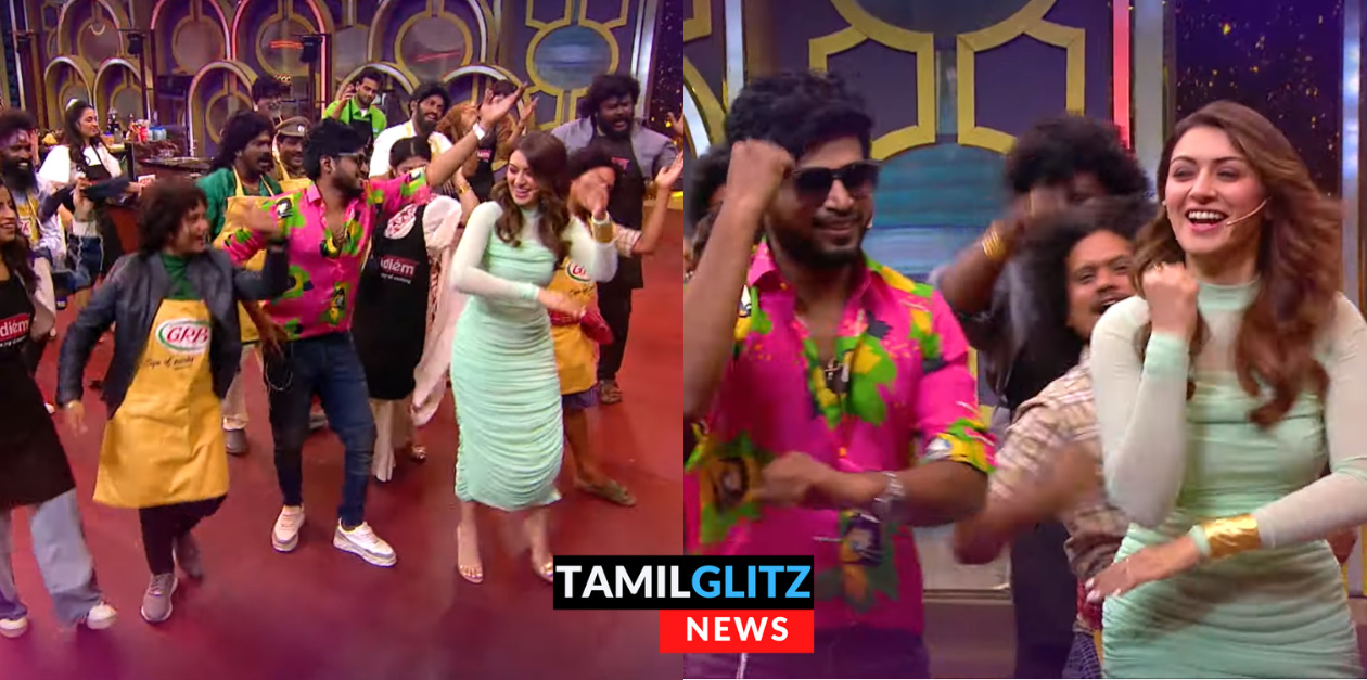 கோமாளிகளுடன் சேர்ந்து மரண குத்தாட்டம் போட்ட ஹன்சிகா.! செம்ம ஜாலியான CWC ப்ரோமோ.! 33