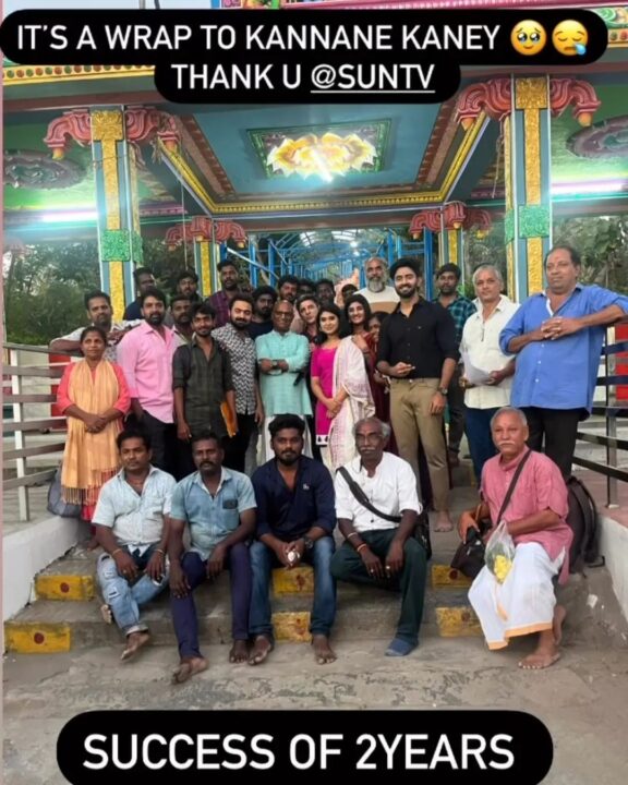 திடீரென சீரியலை முடித்து எண்டு கார்டு போட்ட சன் டிவி.! Shooting ஸ்பாட்டில் இருந்து கசிந்த புகைப்படம்.! 9