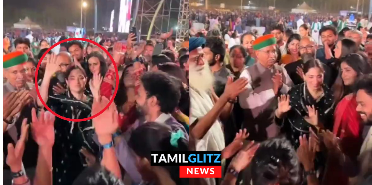 சிவ ராத்திரியில் ஈஷா யோகா மையத்தில் ஜக்கியுடன் சேர்ந்து செம்ம ஆட்டம் போட்ட நடிகை தமன்னா..! 45