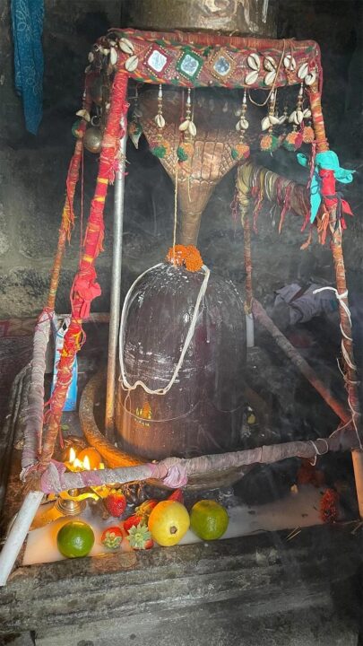 காஷ்மீரில் உள்ள சிவ லிங்கத்திற்கு பால் அபிஷேகம் செய்து மஹா சிவராத்திரி கொண்டாடிய திரிஷா.! 3