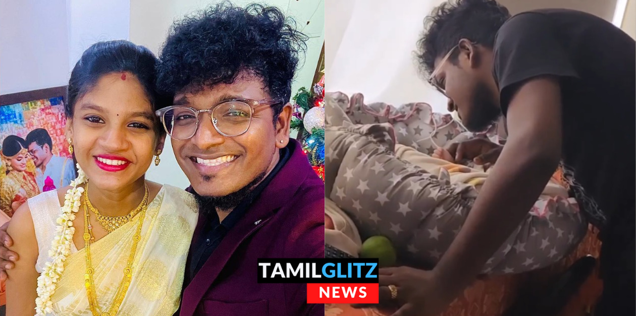 தனது குட்டி மகனை தாலாட்டி தூங்க வைக்கும் அஜய் கிருஷ்ணா.! அஜய் மனைவி வெளியிட்ட Cute வீடியோ.! 109