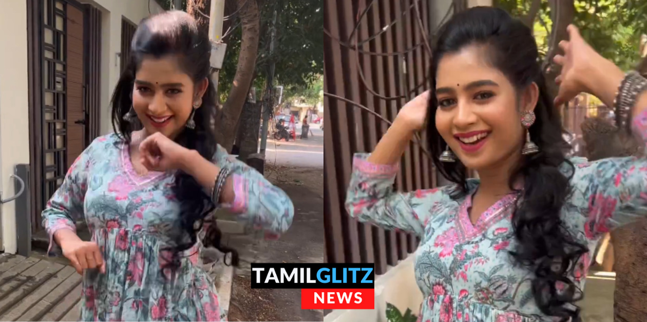 ட்ரெண்டிங் பாடலுக்கு செம்ம Cute ஆக ஆடிய குட்டி திரிஷா ஜனனி.! அப்படியே கண் அடிச்சாங்க பாருங்க.! 7