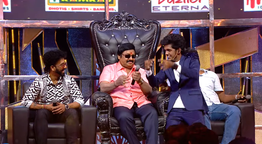 செண்பகமே பாடலுக்கு பால் கறப்பது போல செய்து காட்டிய KPY பாலா.! பங்கம் செய்த ராமராஜன்.! 3