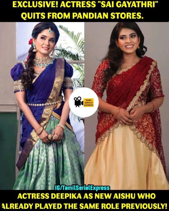 கத போற போக்கு சரி இல்லை.! பாண்டியன் ஸ்டோர்ஸில் இருந்து அதிரடியாக விலகிய சாய் காயத்திரி. 5