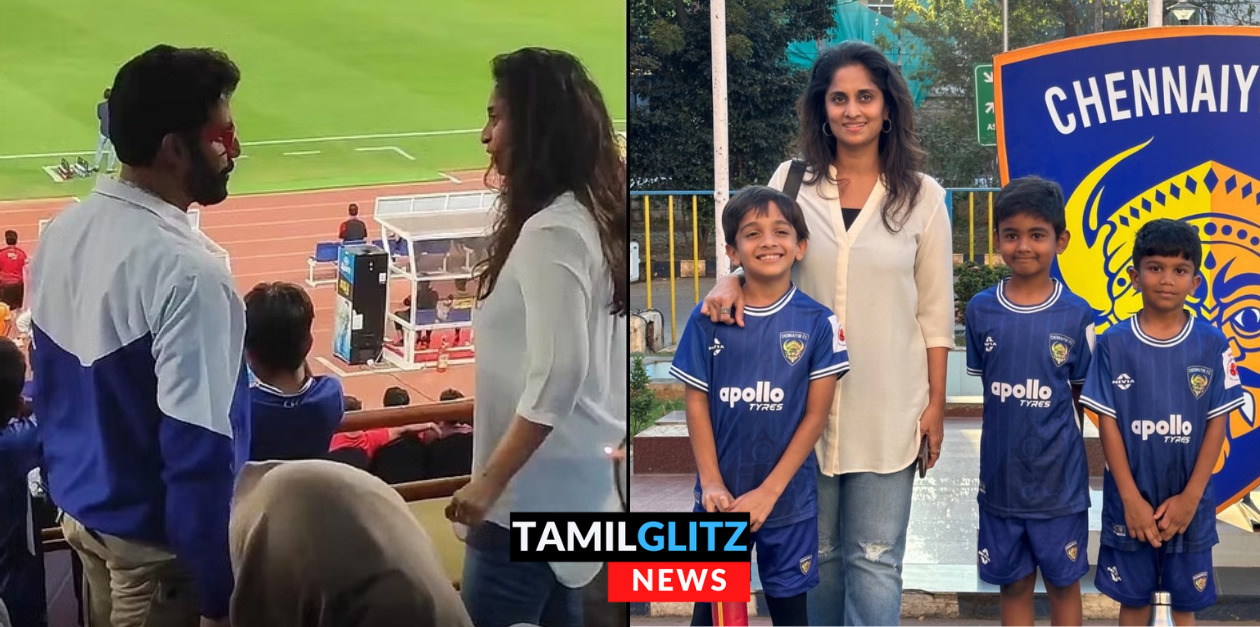 கால் பந்து போட்டியை காண சென்ற ஷாலினியை தேடி வந்து பார்த்த பாலிவுட் பிரபலம்.! வீடியோ இதோ.! 99
