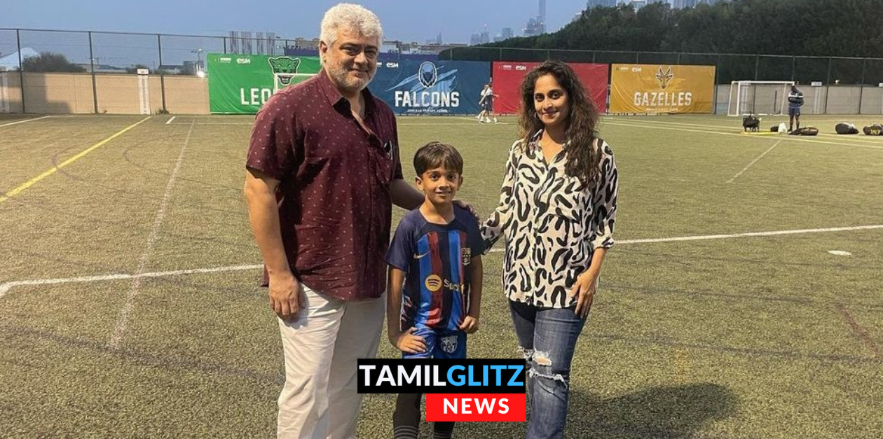 ஆத்விக் ட்ரைனிங் எல்லாம் எப்படி போகுது? மகனின் கால் பந்து பயிற்சியை காண ஓடோடி வந்த தல அஜித்.! 9