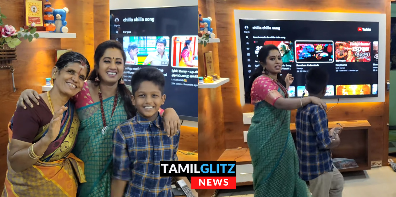 மாமியாருக்காக பெரிய டிவி வாங்கி பரிசளித்த பிக்பாஸ் தாமரை.! டிவி ரொம்ப நல்லா இருக்கு தாமரை.! 73