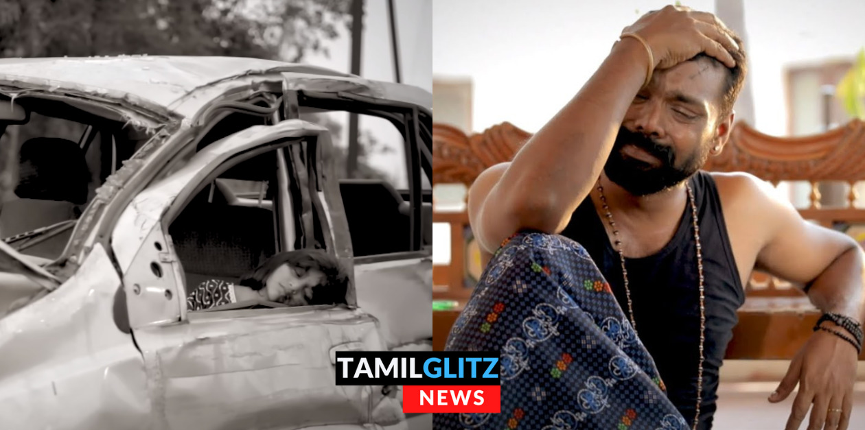 சுடர் பாப்பாவுக்கு நடந்த பயங்கர விபத்து.! அப்பளம் போல நொறுங்கிய கார்.! கதறி அழும் வெற்றி.! 121