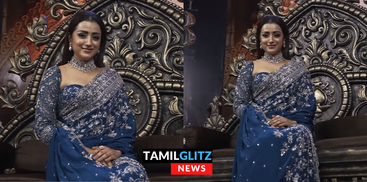 யப்பா நம்ம குந்தவை என்னா அழகு..! ட்ரைலர் வெளியீட்டு விழாவிற்கு மஹாராணி போல வந்த த்ரிஷா.! 87