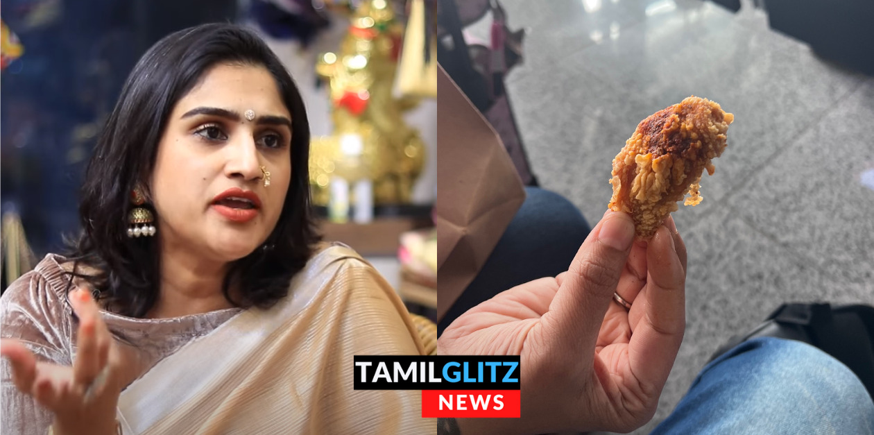 சிக்கன் கறிக்கு பதிலாக காக்கா கறியை கொடுத்ததா பிரபல நிறுவனம்?? வனிதா போட்ட பரபரப்பு ட்வீட்.! 111