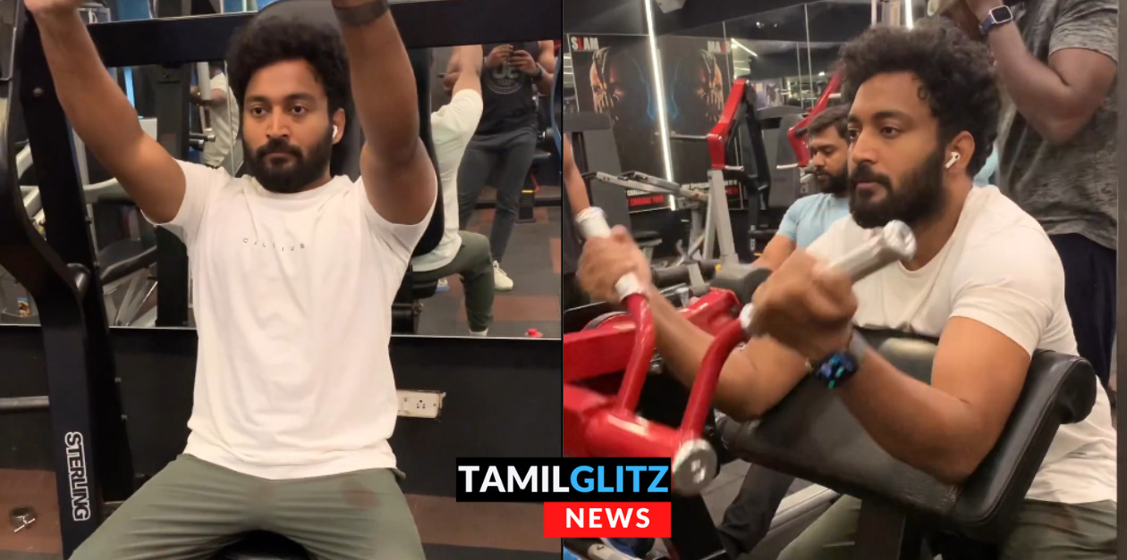 வாத்தி "விக்ரமன்" கம்மிங் ஒத்து..! ஜிம்மில் வெறித்தனமாக ஒர்க் அவுட் செய்யும் விக்ரமன்..! 99