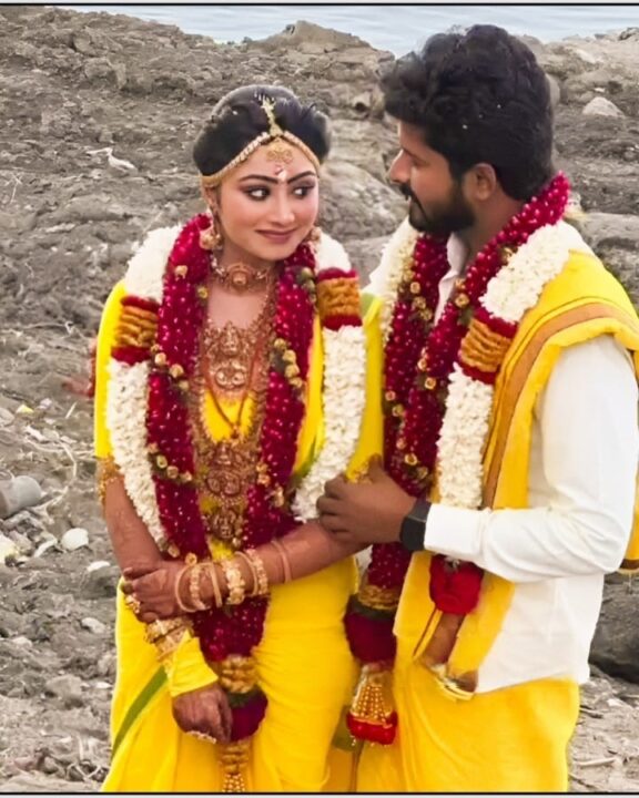 சத்தமில்லாமல் திருமணத்தை முடித்த விஜய் டிவி நட்சத்திரங்கள்.! இதோ திருமண ஆல்பம்..! 9