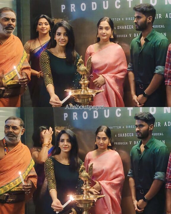அமீர் இயக்கும் முதல் படம்.! கதாநாயகியாக நடிக்கும் பாவனி.! பூஜையுடன் தொடங்கிய ஷூட்டிங்.! 3