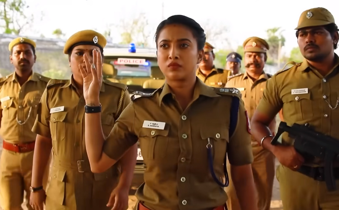 பெரும் போலீஸ் படைகளுடன் வந்து இறங்கிய சந்தியா.! பயந்து நடுங்கும் சரவணன் மற்றும் சிவகாமி..! 3