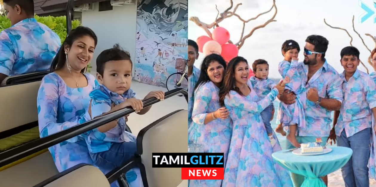 ஆலியா மகனின் முதல் பிறந்தநாள்.! மாலத்தீவில் கேக் வெட்டி கொண்டாடிய சஞ்சீவ் குடும்பம்.! 73