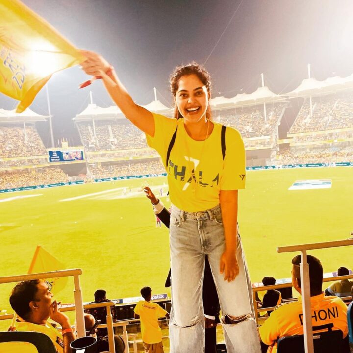 திரிஷா, லோகேஷ் கனககராஜ் தொடங்கி CSK மேட்சை பார்க்க படையெடுத்த திரை பிரபலங்கள்.! 5
