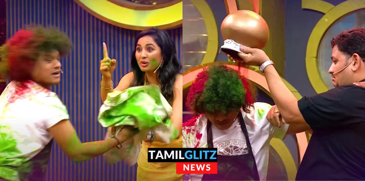 இந்த வாரம் Tri கலர் challenge கொடுத்த நடுவர்கள்.! புகழை அடித்து துவைத்த ஸ்ருஷ்டி.! செம்ம அலப்பறை.! 37