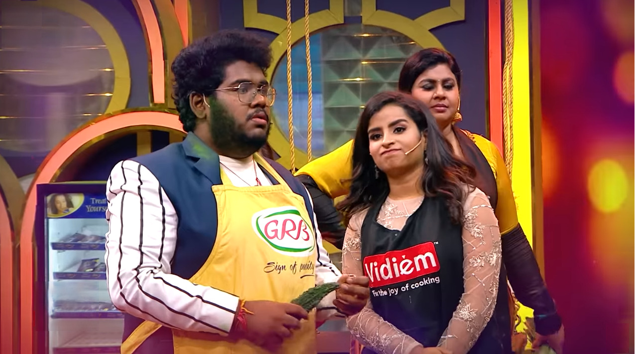 சமைக்க மாட்டேன் என்று சொன்ன சிவாங்கியை திட்டி தீர்த்த செஃப் தாமு.! பரபரப்பான ப்ரோமோ.! 3