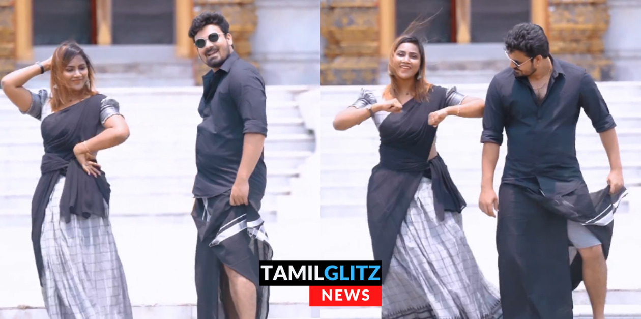மைனரு வேட்டி கட்டி பாடலுக்கு கணவருடன் செம்ம குத்தாட்டம் போட்ட மைனா நந்தினி..! 7