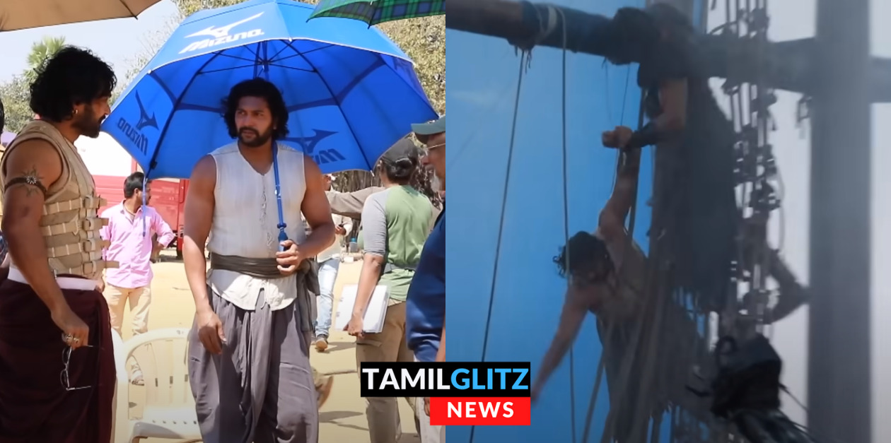 PS-1 கிளைமாக்ஸ்ல வர கப்பல் சண்டை காட்சிகள் எப்படி எடுத்து இருக்காங்கனு பாருங்க.! மேக்கிங் வீடியோ.! 41