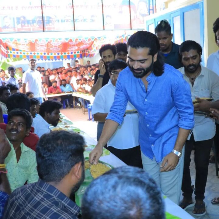 பத்து தல படம் கொடுத்த வெற்றி.! ரசிகர்ளை அழைத்து பிரியாணி, சிக்கன் 65 விருந்து கொடுத்த சிம்பு.! 5