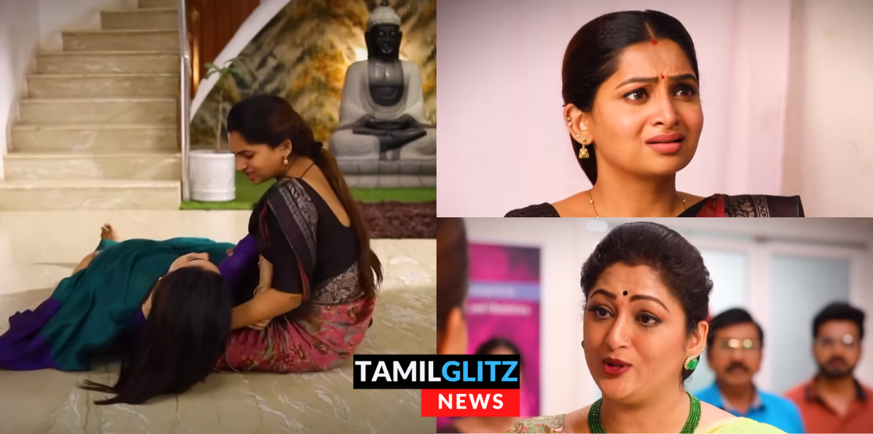 படியில் வழுக்கி விழுந்த வசு.! சரியான சமயத்தில் வசுவை காப்பாற்றிய சரஸ்வதி.! நெகிழ்ச்சியான ப்ரோமோ.! 93