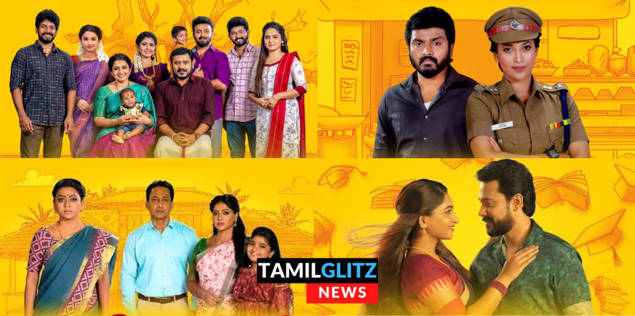 TRP ரேட்டிங்கில் பலத்த அடி வாங்கிய நான்கு தொடர்கள்.! விரைவில் எண்டு கார்டு போட உள்ள விஜய் டிவி..! 43