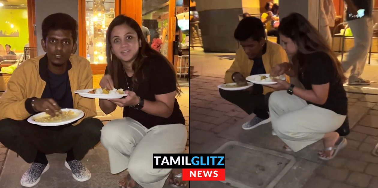 அமெரிக்காவில் நடுரோட்டில் அமர்ந்து சுடச்சுட சாம்பார் சாதம் சாப்பிட்ட பாலா மற்றும் மணிமேகலை..! 59