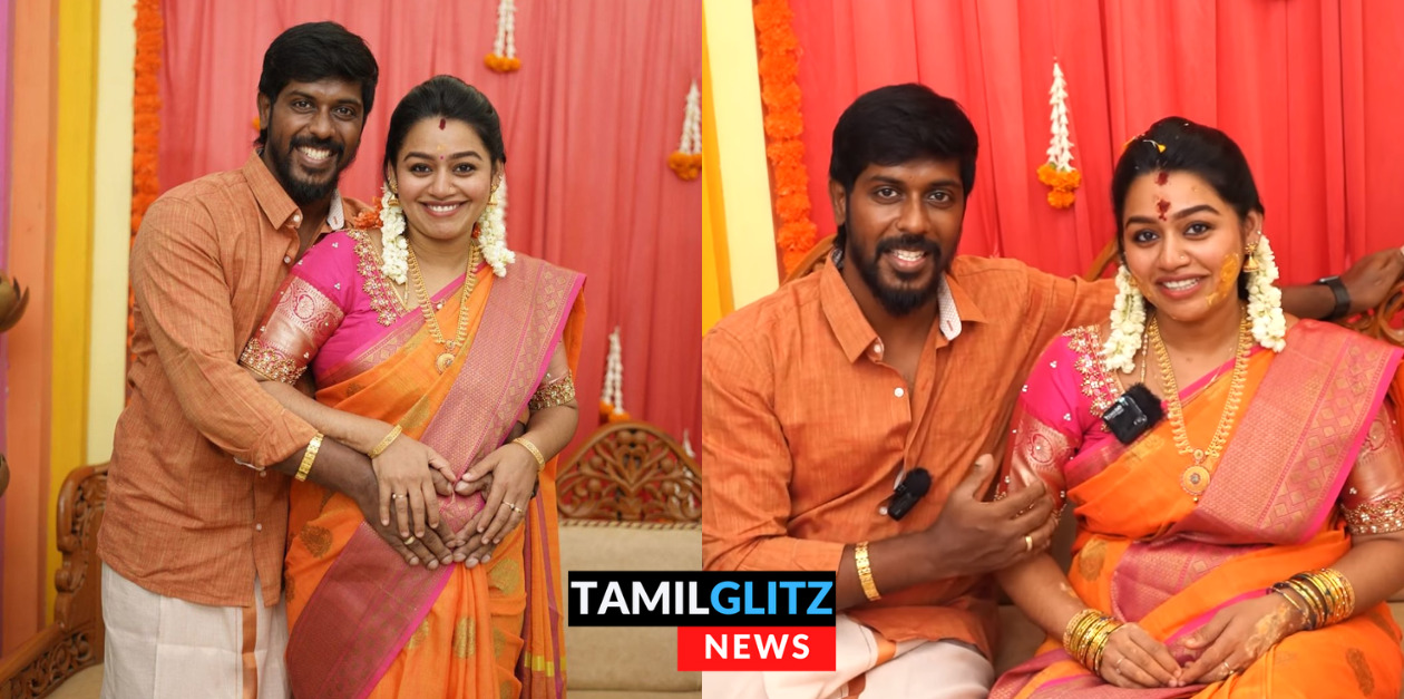 கர்ப்பமாக இருப்பதை அறிவித்த சின்னத்திரை நடிகை காயத்திரி யுவராஜ்.! எளிமையாக நடந்த வளைகாப்பு.! 47