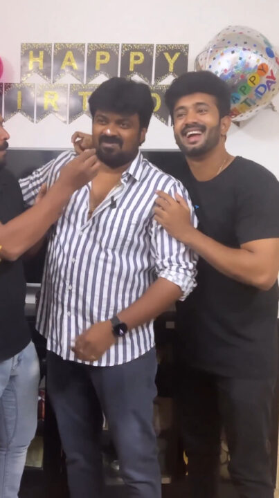 பிறந்தநாளில் காதலியை அறிமுகம் செய்த வானத்தை போல சீரியல் ராஜபாண்டி.! வீடியோ இதோ.! 9