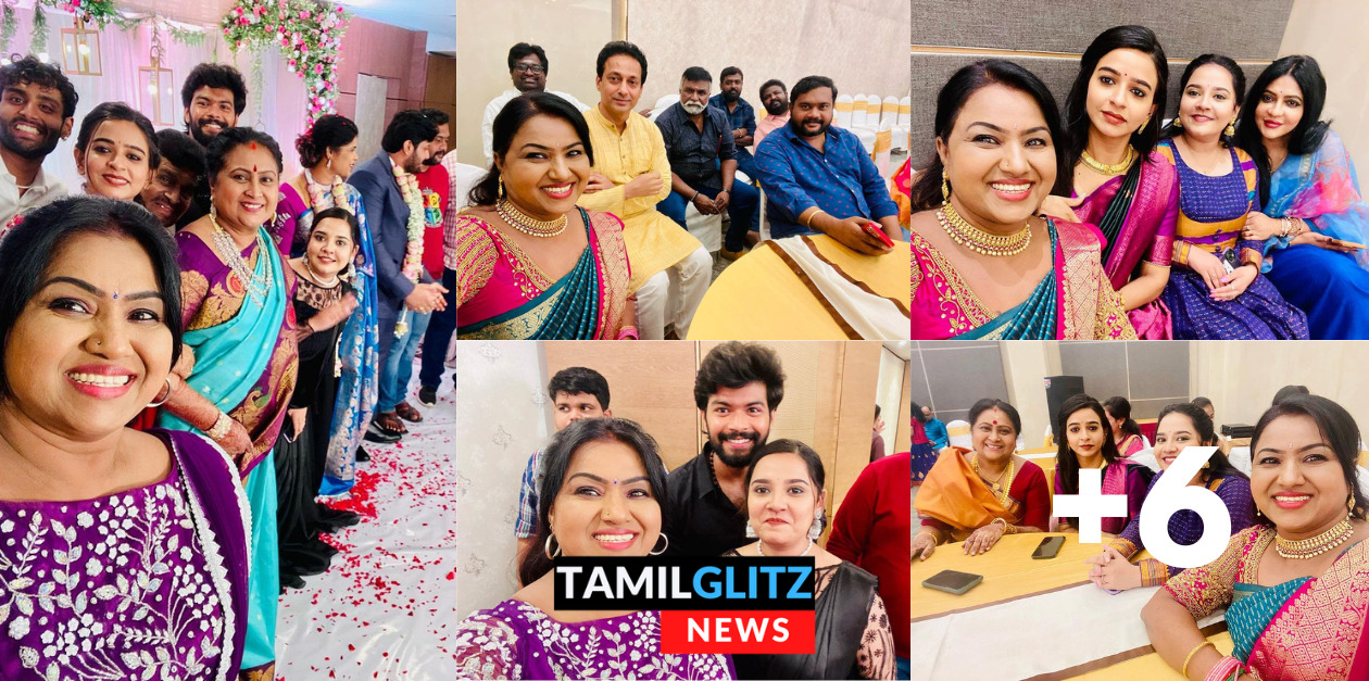 திடீரென நடந்து முடிந்த பாக்கியலட்சுமி சீரியல் நடிகை மகனின் திருமணம்.! ஆல்பம் இதோ..! 145