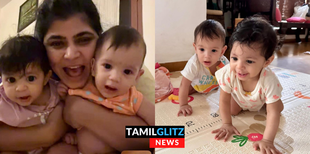 தனது இரட்டை மகன்களின் முகத்தை முதல்முறையாக காட்டிய சின்மயி.! இதோ புகைப்படங்கள்.! 75
