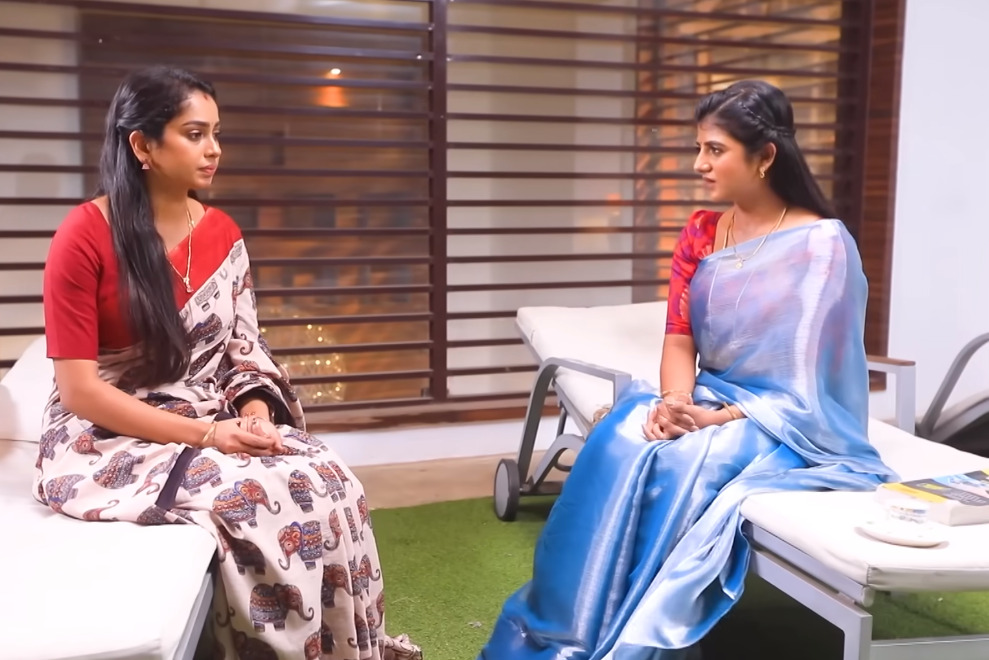 என் வாழ்க்கைய வாழ விட மாட்டியா? பிரியா காவியாவுக்கு இடையே நடந்த பயங்கர சண்டை.! ப்ரோமோ இதோ 3