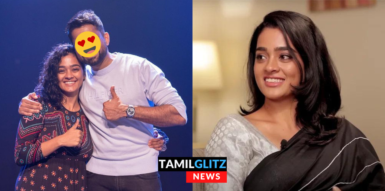 விக்ரம் பட நடிகை காயத்ரியுடன் காதலா? விளக்கம் கொடுத்த ஸ்டாண்ட் அப் காமெடியன்.! 83