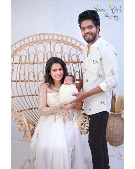 6 வருடங்களுக்கு பின் பிறந்த மகன்.! முகத்தை முதல் முறையாக காட்டிய பாண்டவர் இல்லம் அனு.! 3