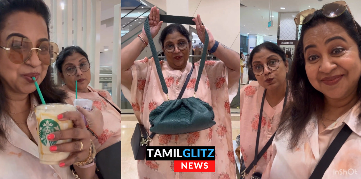 சிங்கப்பூரில் ஸ்ரீப்ரியாவுடன் சேர்ந்து கொண்டு செம்ம அலப்பறை செய்யும் ராதிகா சரத்குமார்.! 19