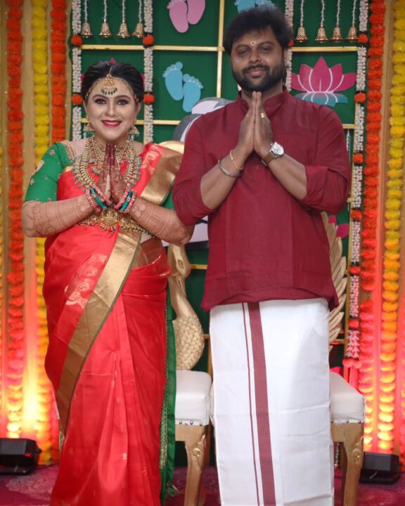38 வயதில் தாயான சந்திரலேகா சீரியல் நடிகை ஸ்வேதா.! எளிமையாக நடந்த வளைகாப்பு புகைப்படங்கள் இதோ.! 5