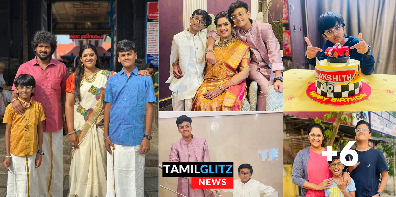 தனது கணவர் மற்றும் குழந்தைகளுடன் தமிழும் சரஸ்வதியும் சீரியல் நடிகை மீரா கிருஷ்ணன்.! 35