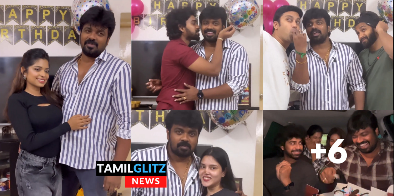 பிறந்தநாளில் காதலியை அறிமுகம் செய்த வானத்தை போல சீரியல் ராஜபாண்டி.! வீடியோ இதோ.! 105
