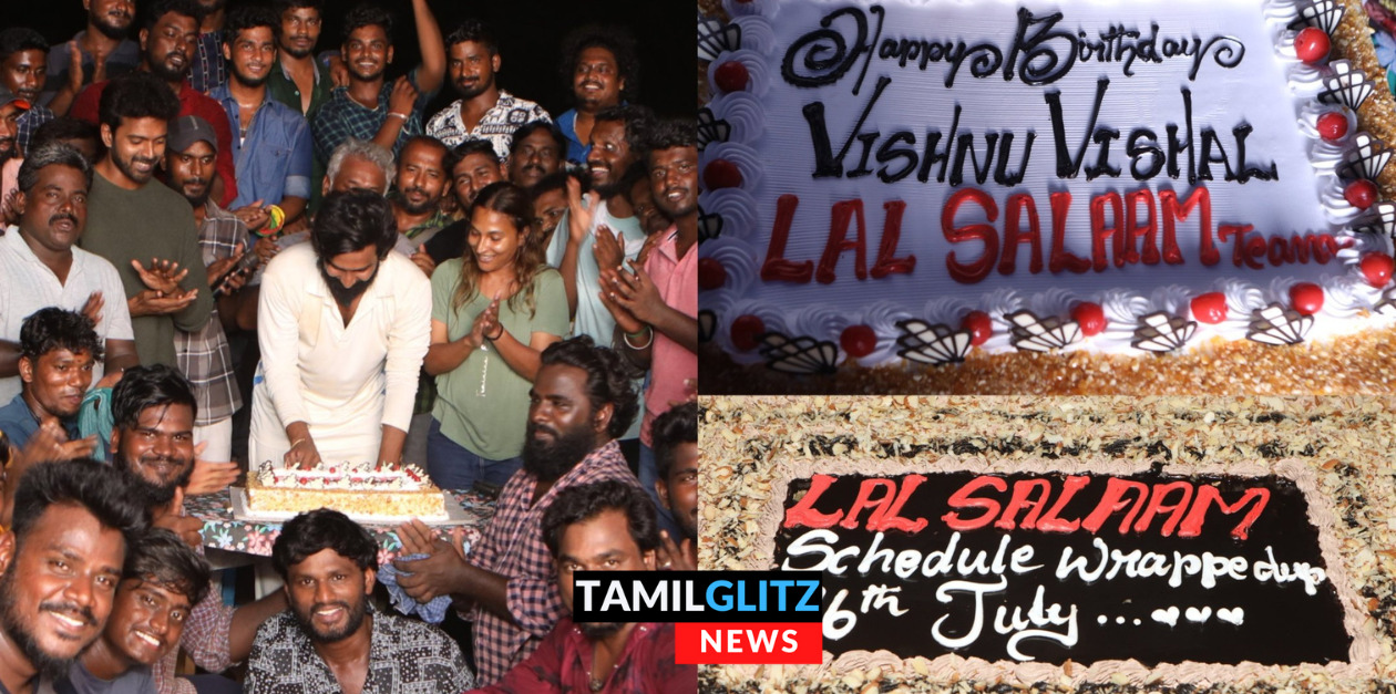 விஷ்ணு விஷாலின் 39-வது பிறந்தநாள்.! கேக் வெட்டி கொண்டாடிய லால் சலாம் படக்குழுவினர்.! 131