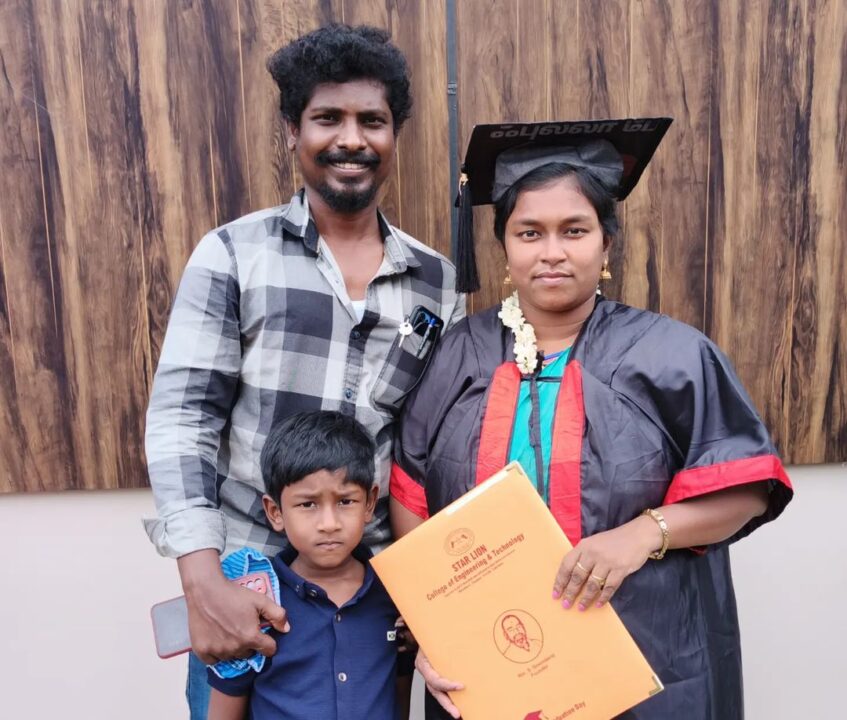முதல் தலைமுறை பட்டதாரி ஆன மகள்.! அழகிய புகைப்படங்களை பகிர்ந்த ஆண்டனிதாசன்.! 9