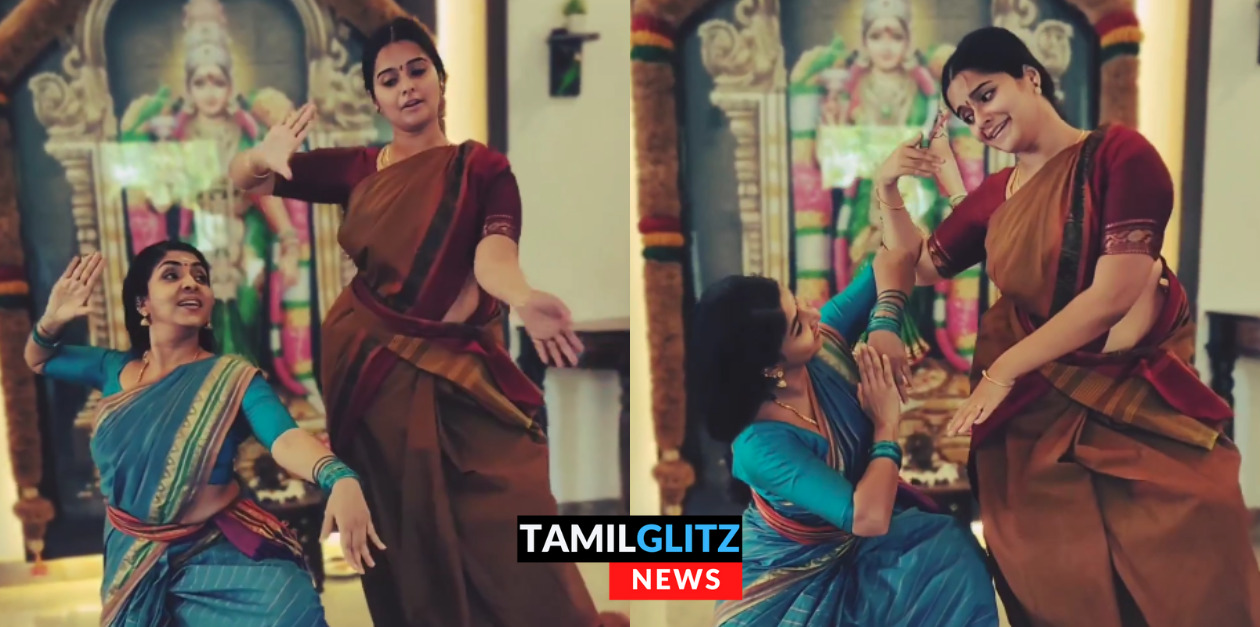 ஷூட்டிங் இடைவேளையில் எதிர்நீச்சல் நந்தினியும் ரேணுகாவும் ஆடிய Cute பரதநாட்டியம்.! 153
